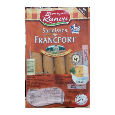 Ranou Scsse Francfort X4 235Gr