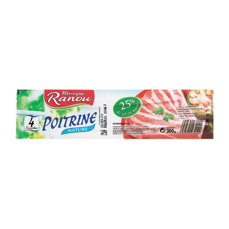 1/2 Poitrine Demi-Sel X4 8K