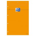 Oxford Lot De 3 Bloc-Notes A5 Quadrillé 5X5 80 Feuilles 80G Couverture Orange