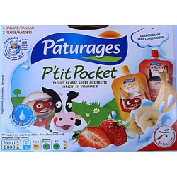 Pat.Pcket Frais/Abricot 6X90G