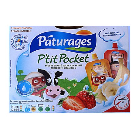 Pat.Pcket Frais/Abricot 6X90G