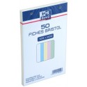 Oxford Fiches Bristol 125 X 200Mm Couleurs Assorties 5 X 5