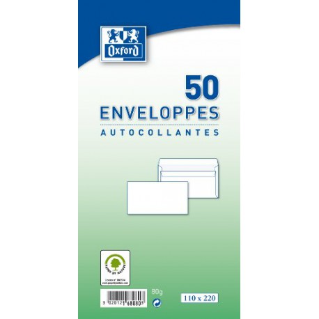 Pq.50 Enveloppes Autocol- Lantes 110X220