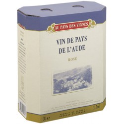 Vin de pays Aude Rose Au Pays Vignes 3L