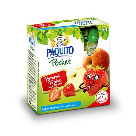 Paquito Pomme Fraise All4X90G
