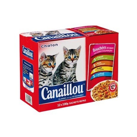 Canaillou Pochon Chaton12X100G
