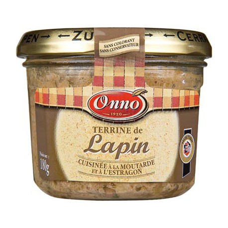 Onno Terrine/Lapin Moutard180G