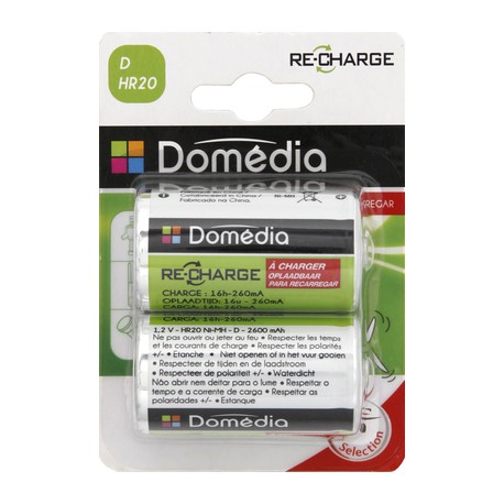 Dom.Pile.Rech.2600Mah.Hr20X2