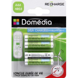 Dom.Pile.Rech.800Mah.Dc.Hr03X4