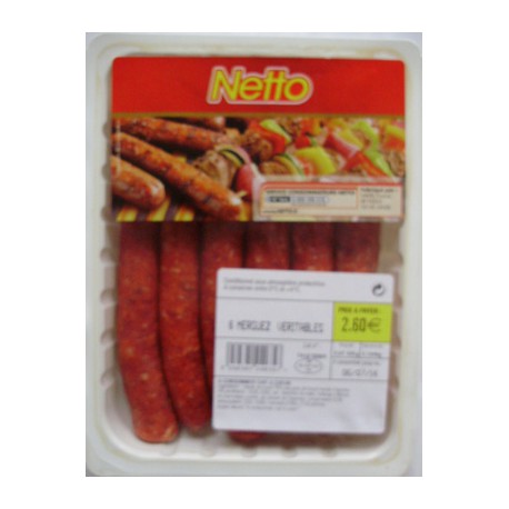 Netto 6Merguez Veritable300G