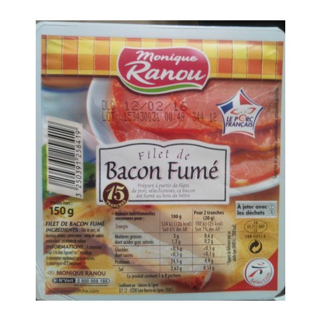 Ranou Filet De Bacon 15Tr.150G