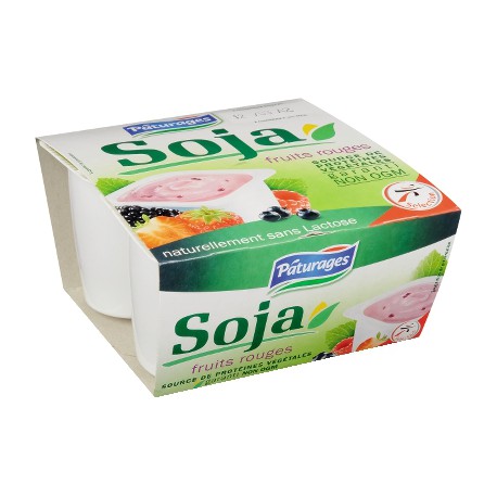 Pat.Soja Fruits Rouges 4X100G