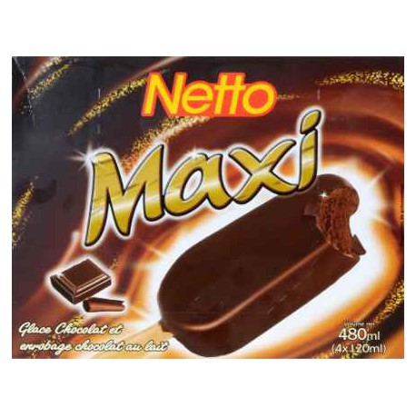 Netto Maxibat Choco X4 315G