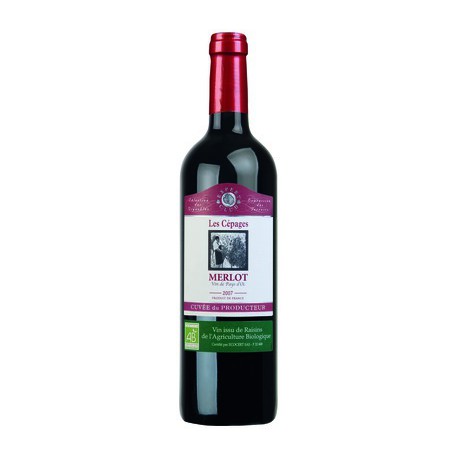 Vin de pays Oc Merlot Bio Rge Exp.Club