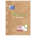 Oxford Scolaire Feuilles A4 Simples Grands Carreaux 200 Pages 21 X 29,7 Cm Blanc