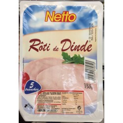 Netto Roti Dinde Cuit 5T 150G