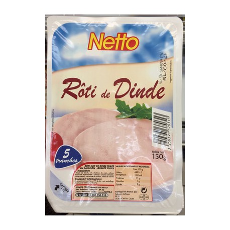Netto Roti Dinde Cuit 5T 150G