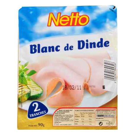 Netto Blanc Dinde 2T 90G