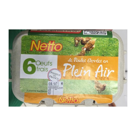 Netto 6 Oeufs Plein Air M