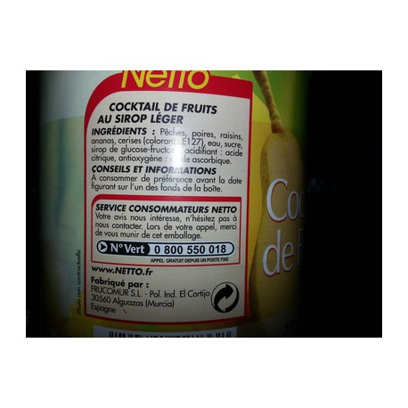 Netto Cocktail Frt Sir/Leg500
