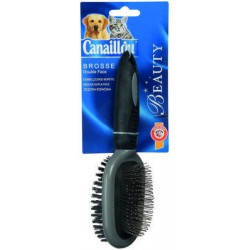 Canaillou.Chien.Brosse.Metal