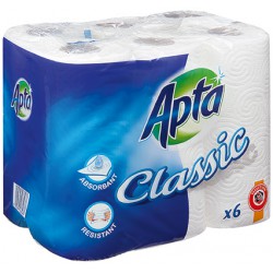 Apta Essuie Tt Blanc 6Rouleaux Pal