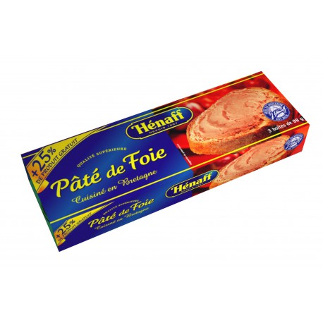 Henaff Pâté De Foie Recette Traditionnelle Henaff 3X78G
