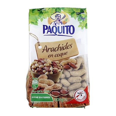 Paquito Arachides Coques 500G