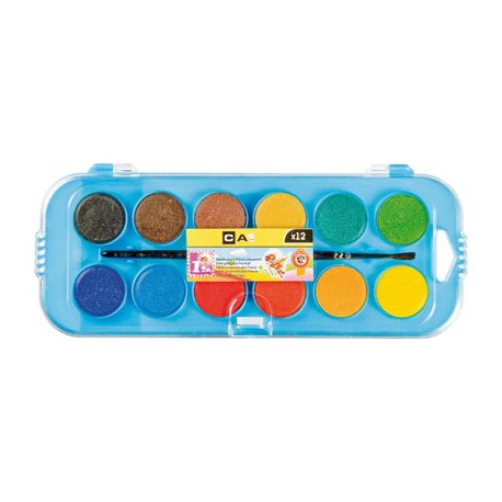 Domedia 12 Pastilles+Pinceaux