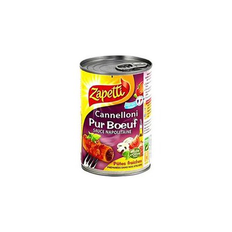 Zapetti Cannelloni Pur Boeuf Zapetti Bte 1/2 400G