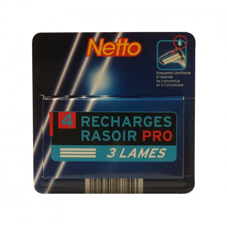 Netto Recharges 3 Lames X 4