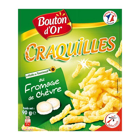 Bouton Or Craquille Chevre 90G