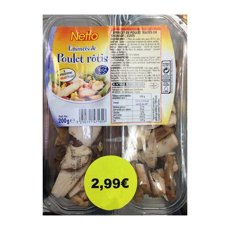 Netto Eminces De Plt Roti 200G