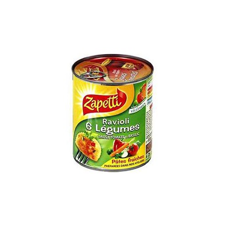 Zapetti Raviolis Aux 6 Legumes Boite 4/3