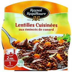 Raynal&Roquelaure Lentilles Emince Canard Bq,M.Onde, 300G
