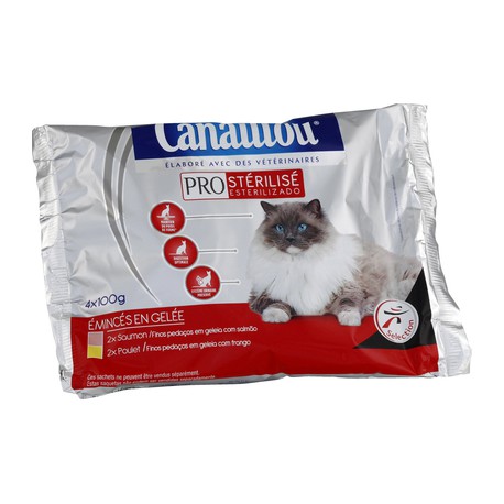 Canail Poch.Chat Steril.4X100G