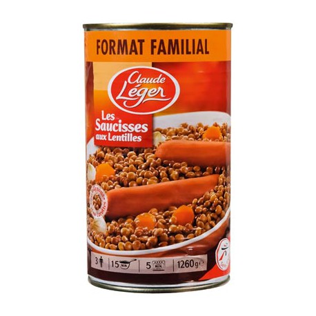 C.Leg Saucisse/Lentille 1.26Kg