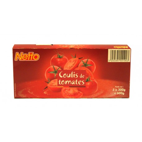 Netto Coulis Tomate 200G X3