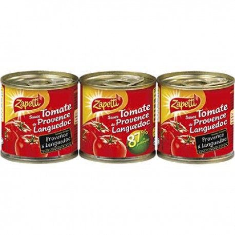 Zapetti Sauce Tomates Zapetti Boite 1/8 3X95G