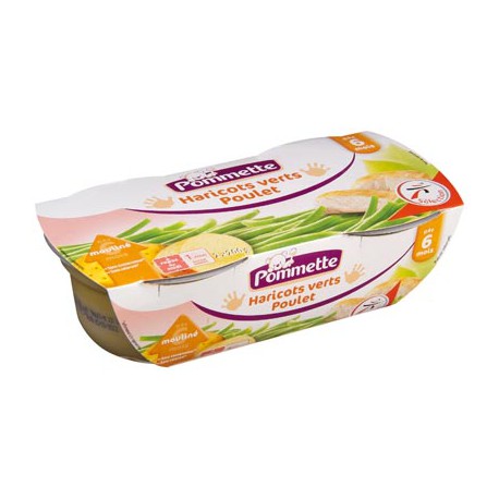 Pommette Bol Hv Poulet 2X200G