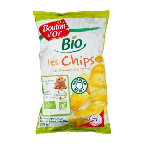 Bouton Or Chips Nat Bio 125G