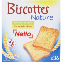 Netto Biscottes 36 Tranche300G