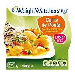 300G Curry De Poulet Deux Riz, Méli-Mélo De Légumes Bqt Mo W
