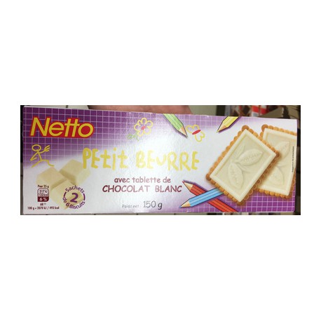 Netto Tablette Choco Blanc 150