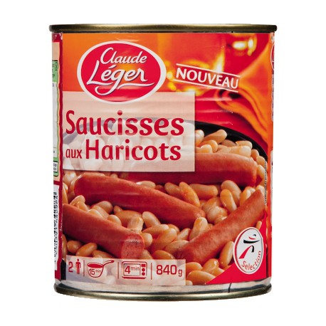 C.Leg Saucisses Haricots 840 G