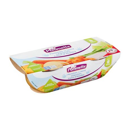 Pommette Legume Poisson 2X200G