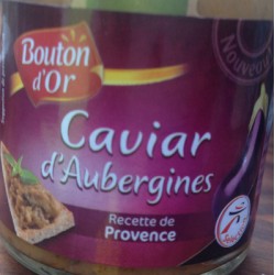 Bouton Or Caviar Aubergine 90G