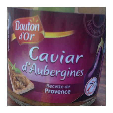 Bouton Or Caviar Aubergine 90G