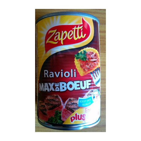 Bte 1/2 400G Ravioli Max Bœuf Zapetti