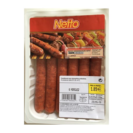 Netto 6 Merguez 300G